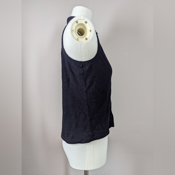 Sanctuary Black Button Front Knit Tank Top Collared Sleeveless Sweater Vest S - Picture 6 of 8